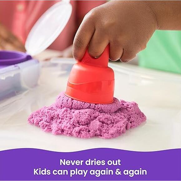 NWT Spin Master Kinetic Sand Variety Case 2lbs with Tools & Storage Toy Set Kids - Picture 6 of 7